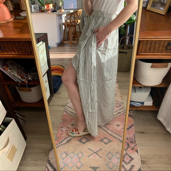 Faithfull The Brand | Striped Wrap Skirt - Picture 2 of 11